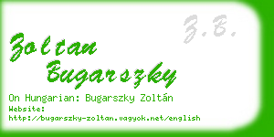 zoltan bugarszky business card